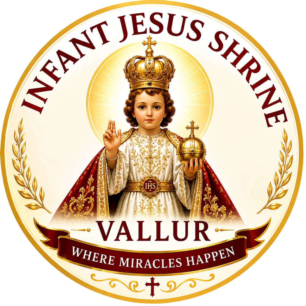 Infant Jesus Shrine Vallur Logo